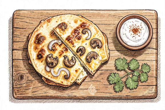 Quesadillas de Hongos à la friteuse à air